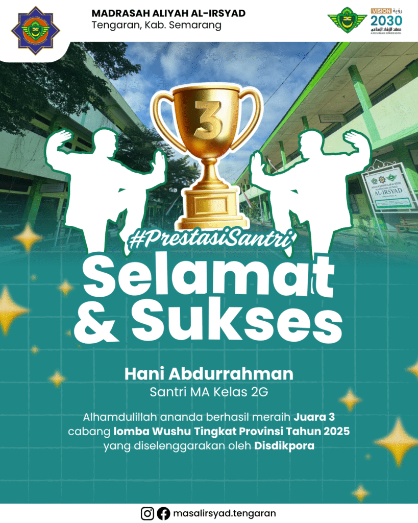 1. juara 3 wushu provinsi 2025 hani abdurrahman